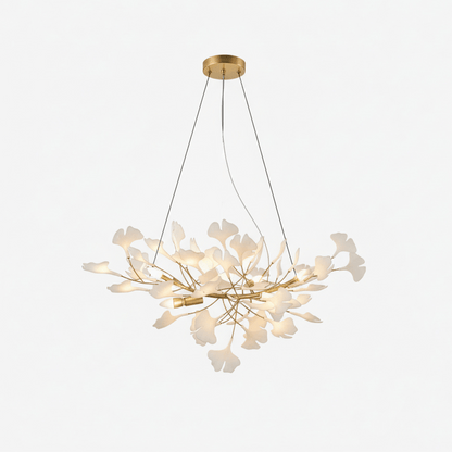 Horizon Ceramic Ginkgo Leaf Chandelier