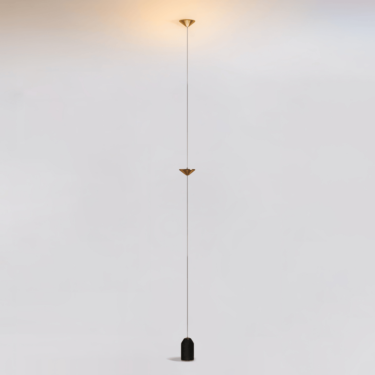 Soreluna Floor to Ceiling LED Floor Lamp with Marble Base