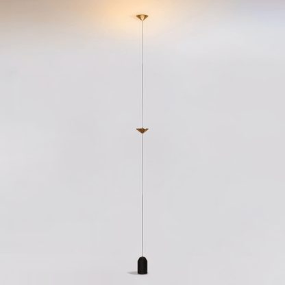 Soreluna Floor to Ceiling LED Floor Lamp with Marble Base