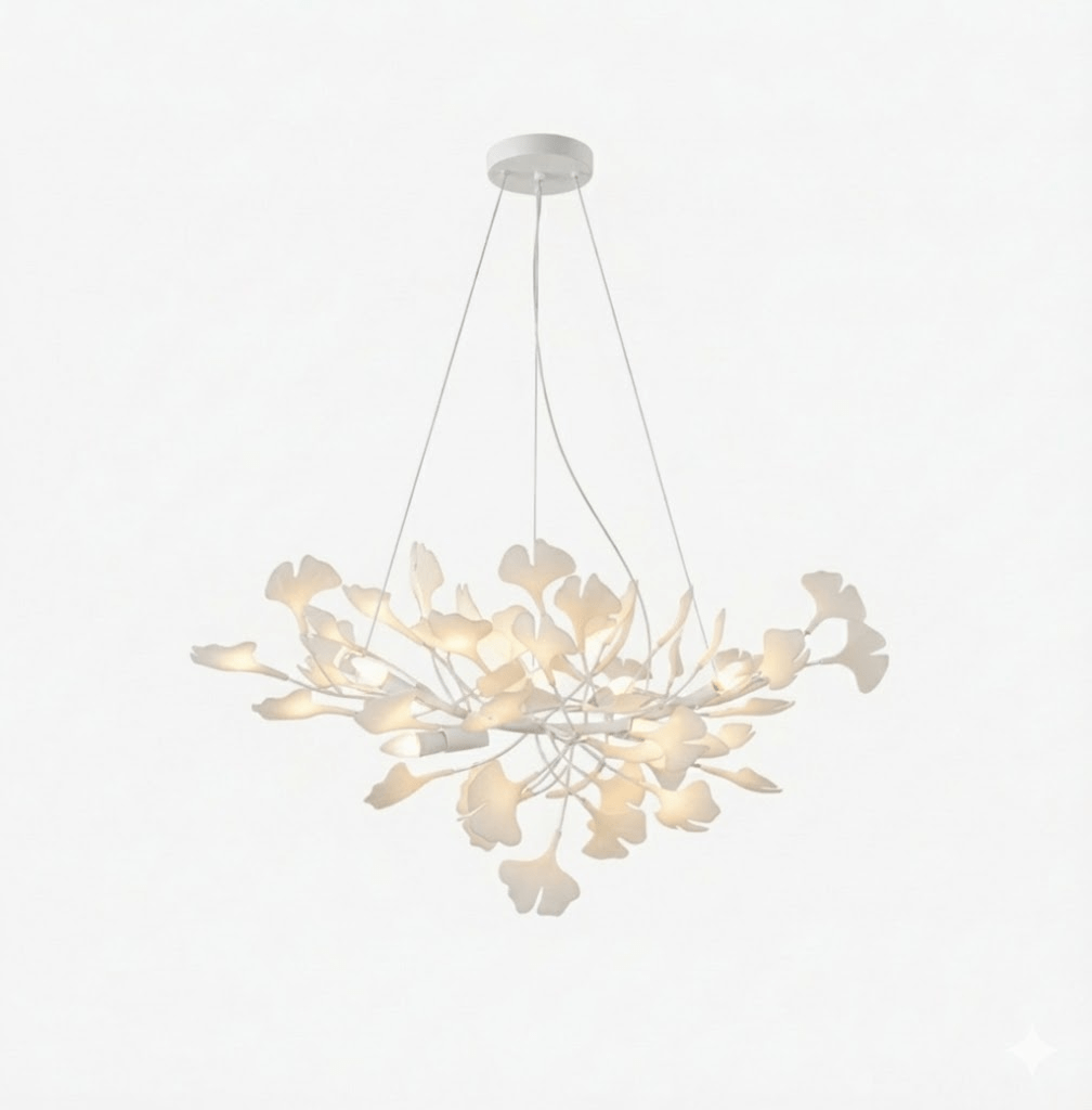 Horizon Ceramic Ginkgo Leaf Chandelier