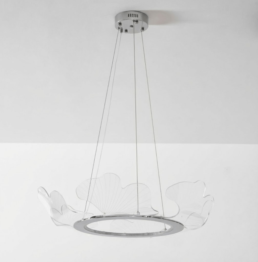 Undine Gold Leaf LED Chandelier