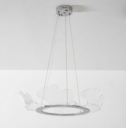 Undine Gold Leaf LED Chandelier