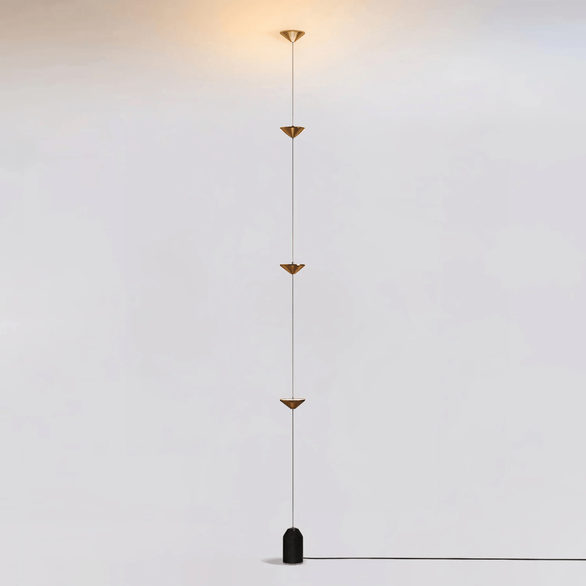 Soreluna Floor to Ceiling LED Floor Lamp with Marble Base