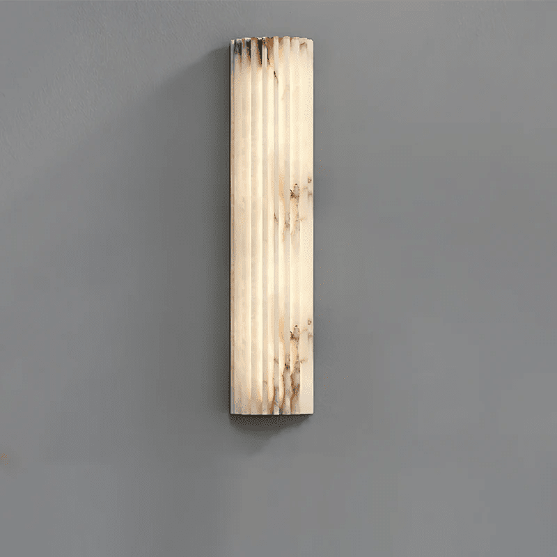 Alvia Genuine Alabaster Dimmable LED Wall Sconce