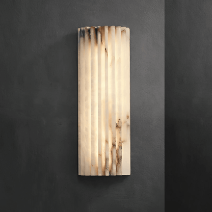 Alvia Genuine Alabaster Dimmable LED Wall Sconce