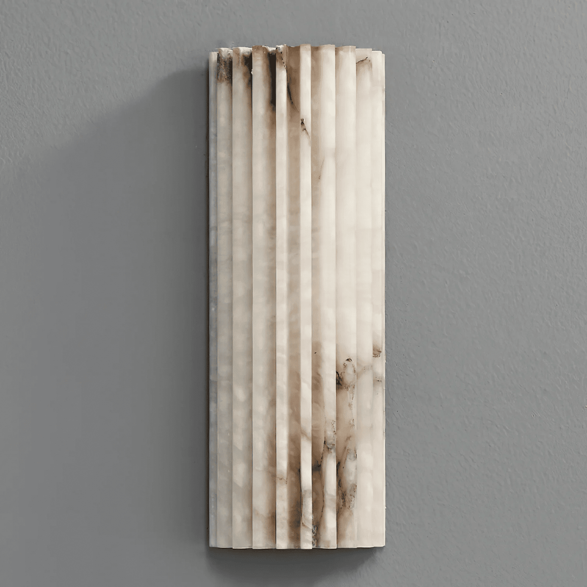 Alvia Genuine Alabaster Dimmable LED Wall Sconce