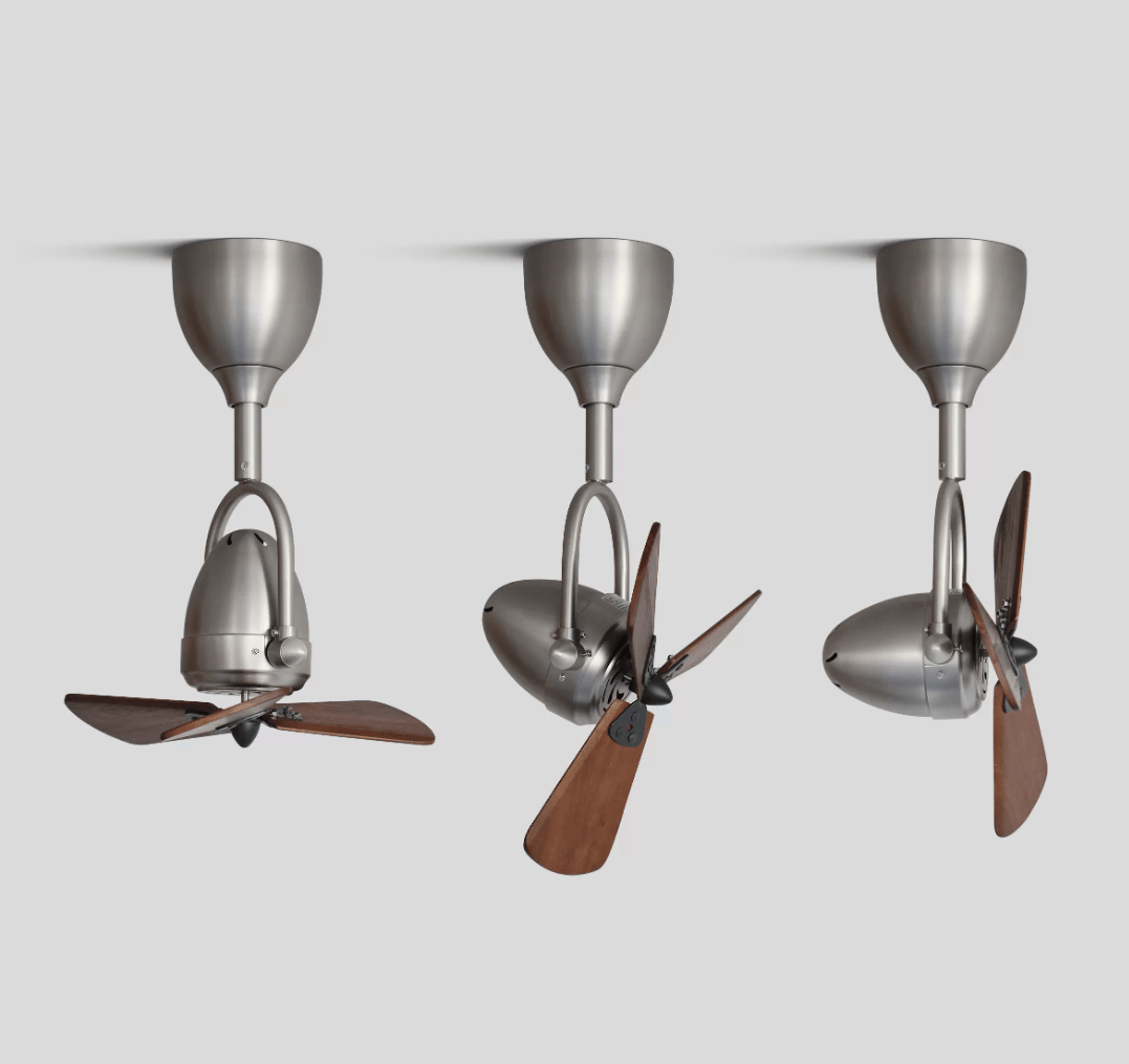 Cyrene Three Blade Walnut Articulated Ceiling Fan