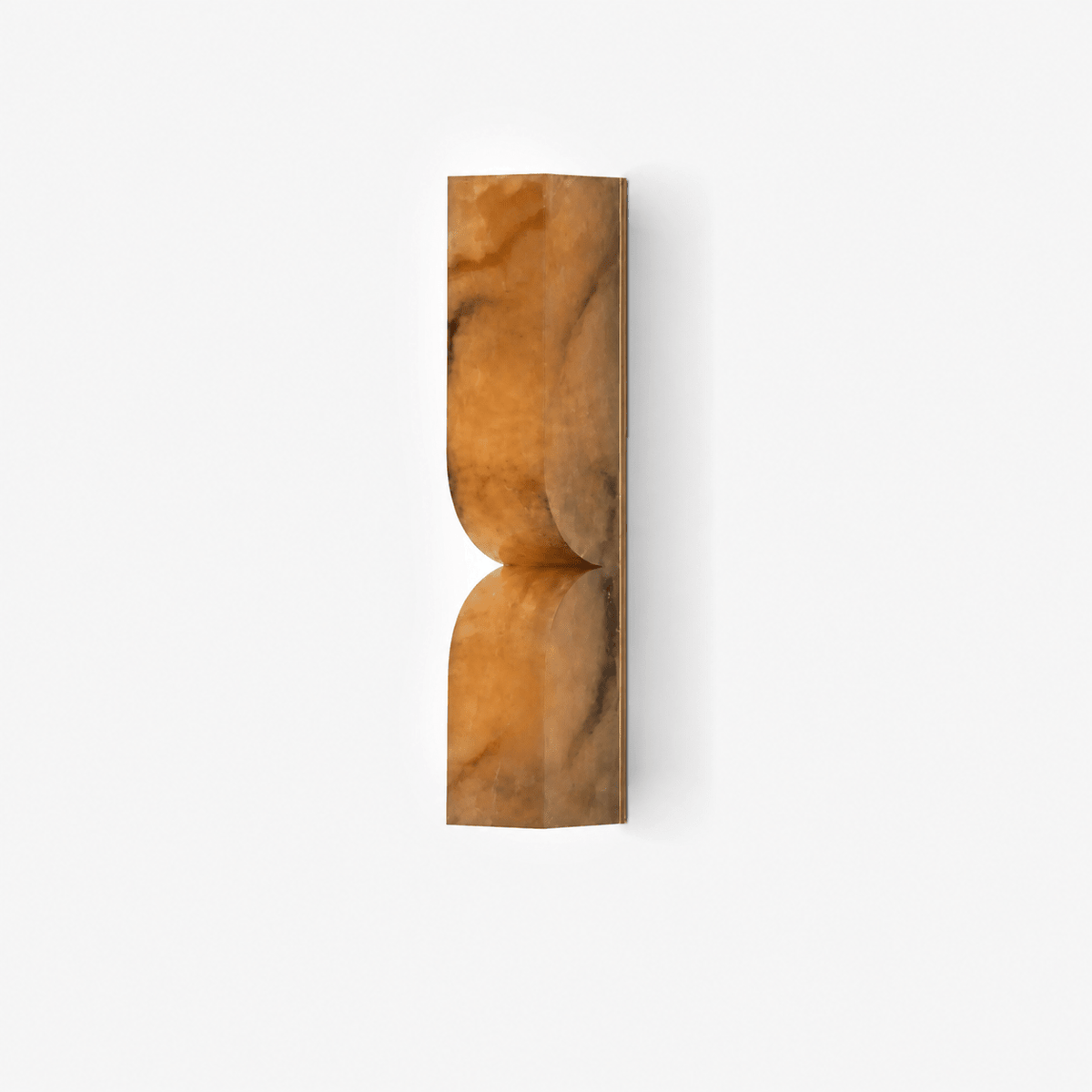Esker Carved Alabaster Wall Sconce