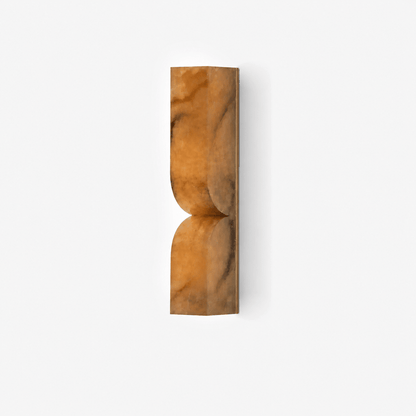 Esker Carved Alabaster Wall Sconce