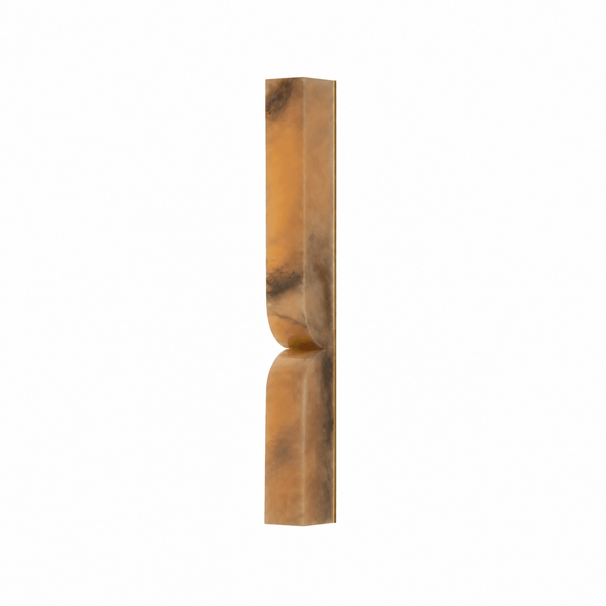 Esker Carved Alabaster Wall Sconce