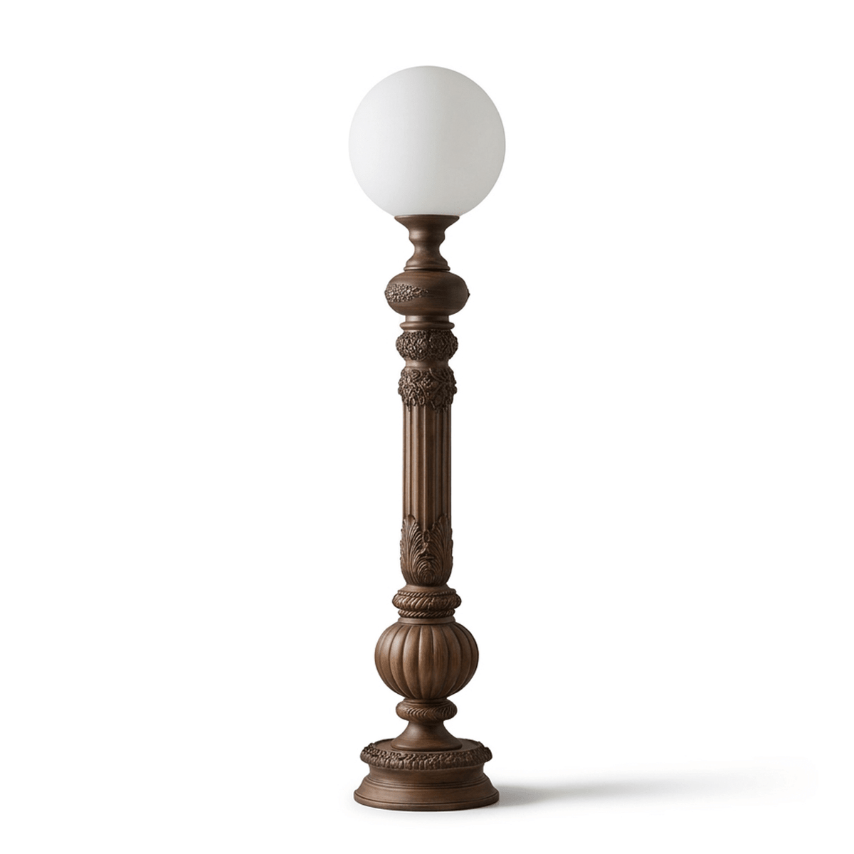 Corinthe Carved Column Floor Lamp