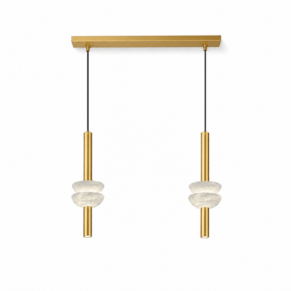 Brontee Spanish Alabaster Column LED Pendant Light