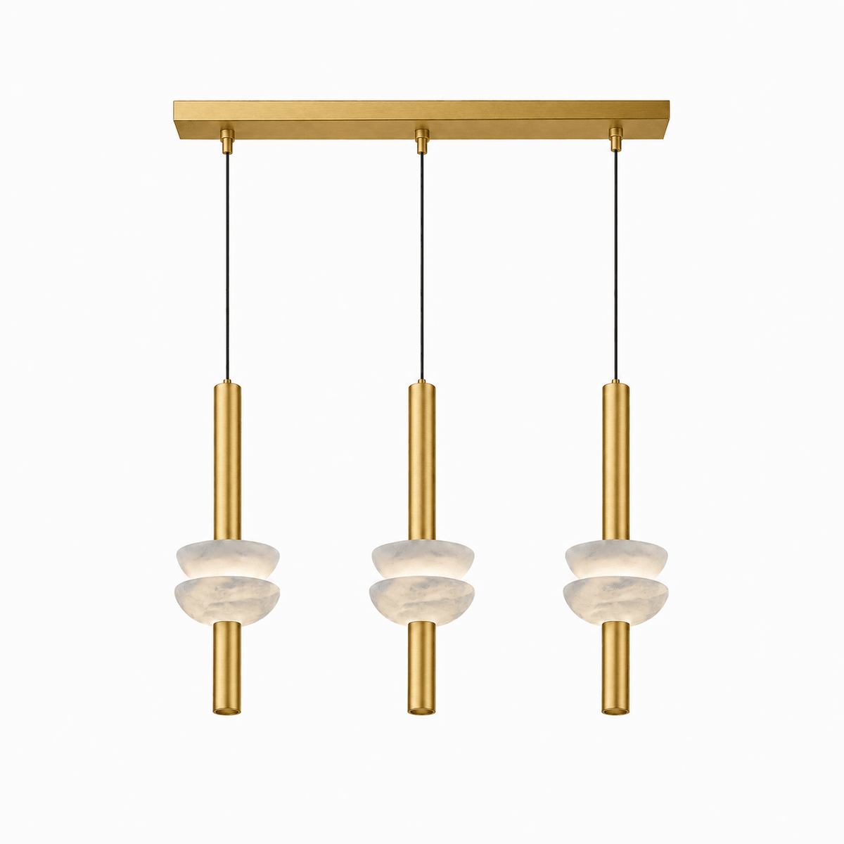 Brontee Spanish Alabaster Column LED Pendant Light
