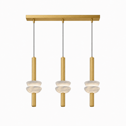 Brontee Spanish Alabaster Column LED Pendant Light