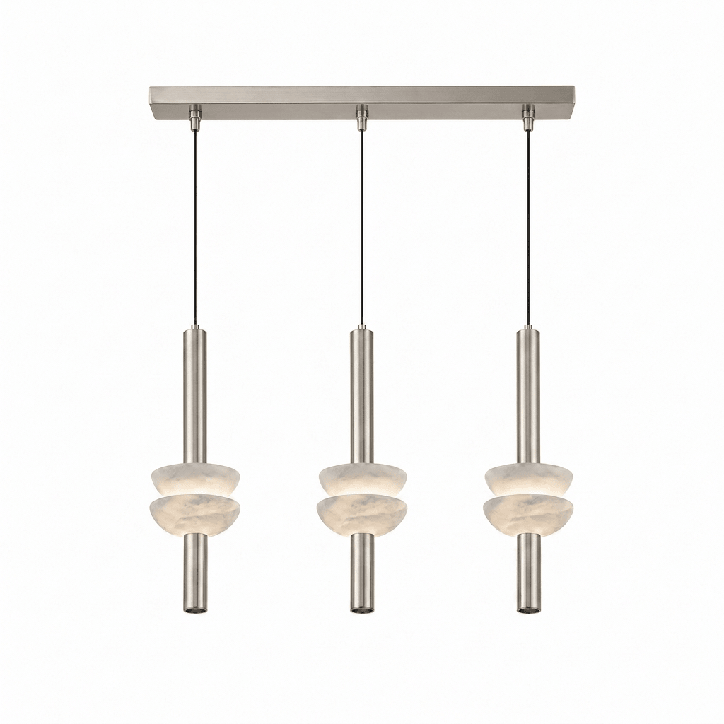 Brontee Spanish Alabaster Column LED Pendant Light