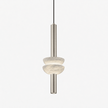 Brontee Spanish Alabaster Column LED Pendant Light