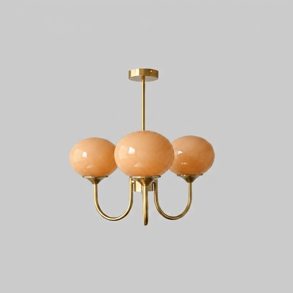 Mallow Glass Shade Chandelier