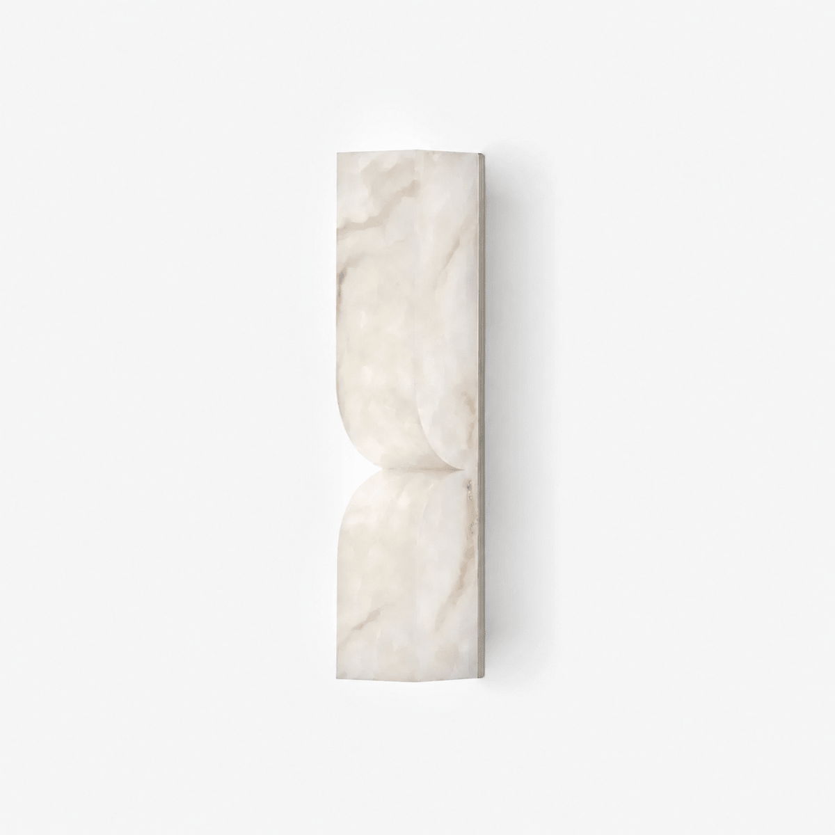 Esker Carved Alabaster Wall Sconce
