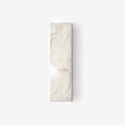Chantal Solid Carved Alabaster LED Wall Sconce