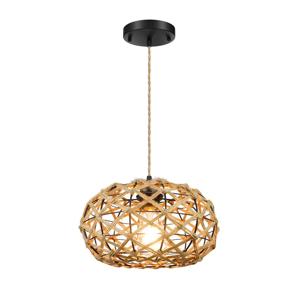 Nessa Hand Woven Rope Ceiling Light