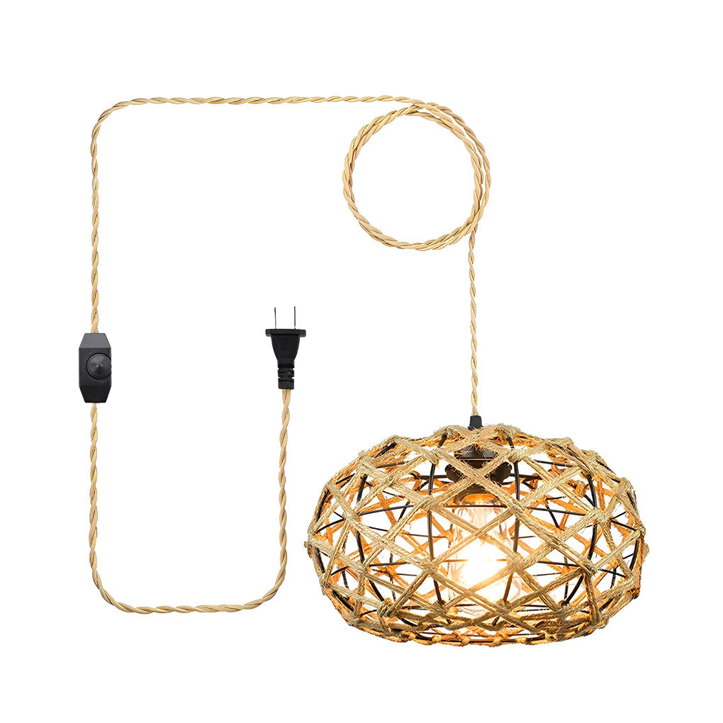 Nessa Hand Woven Rope Ceiling Light