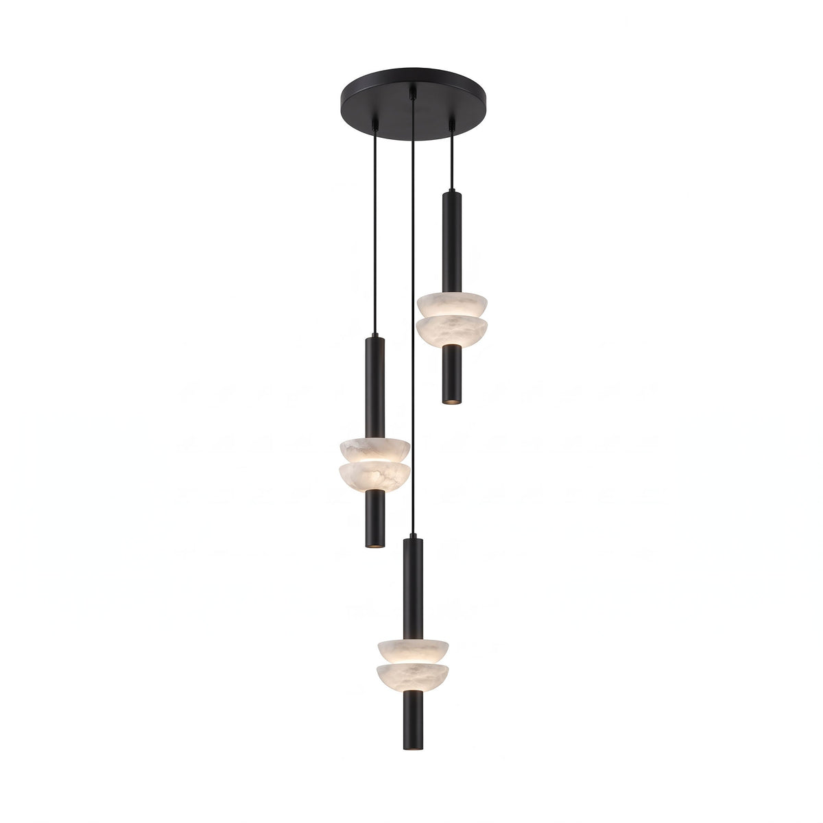 Brontee Spanish Alabaster Column LED Pendant Light