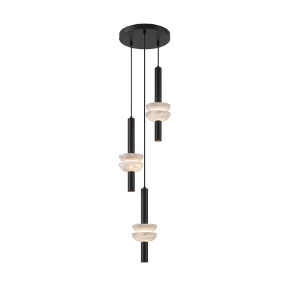 Brontee Spanish Alabaster Column LED Pendant Light