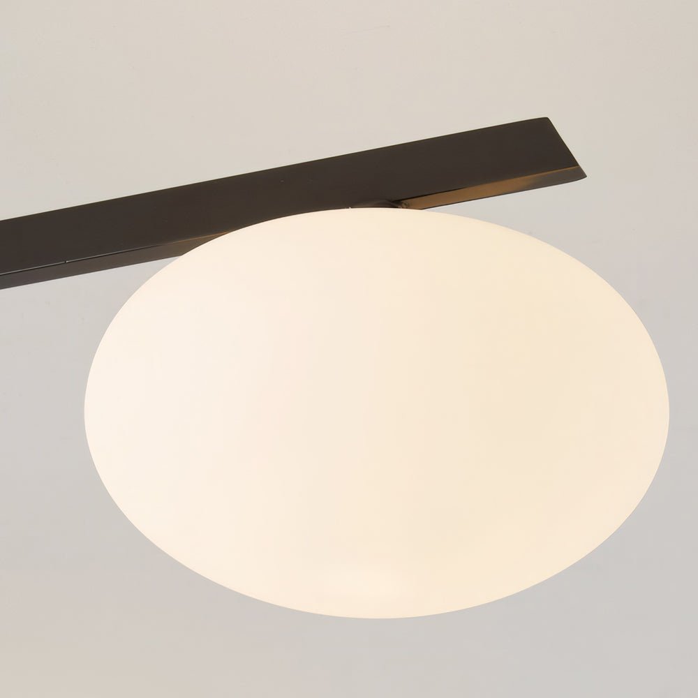 Oria Oval Glass Semi Flush Ceiling Light