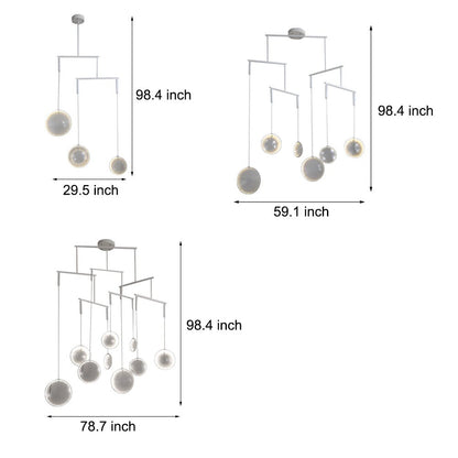 Nova White Focus LED Chandelier