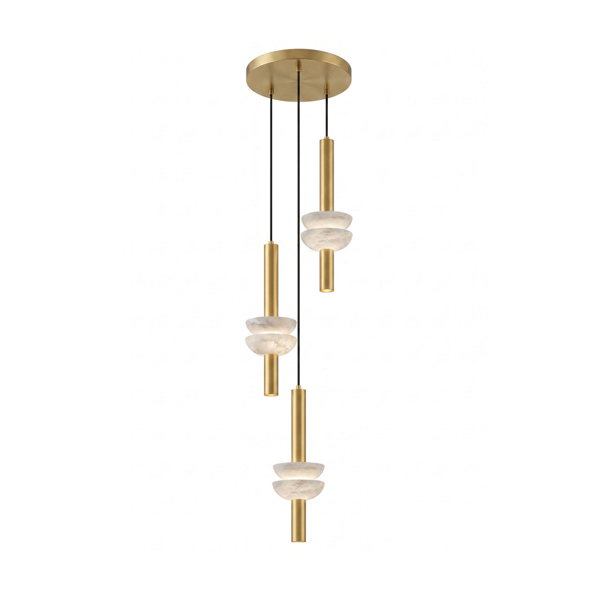 Brontee Spanish Alabaster Column LED Pendant Light