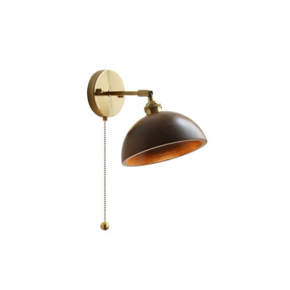 Elm Walnut Wood Wall Sconce