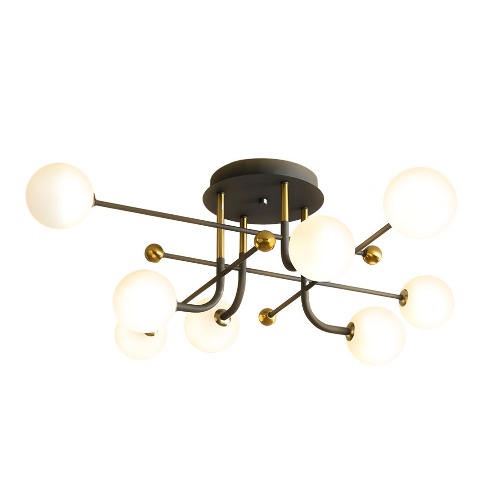 Vesta Sputnik Globe Semi Flush Ceiling Light