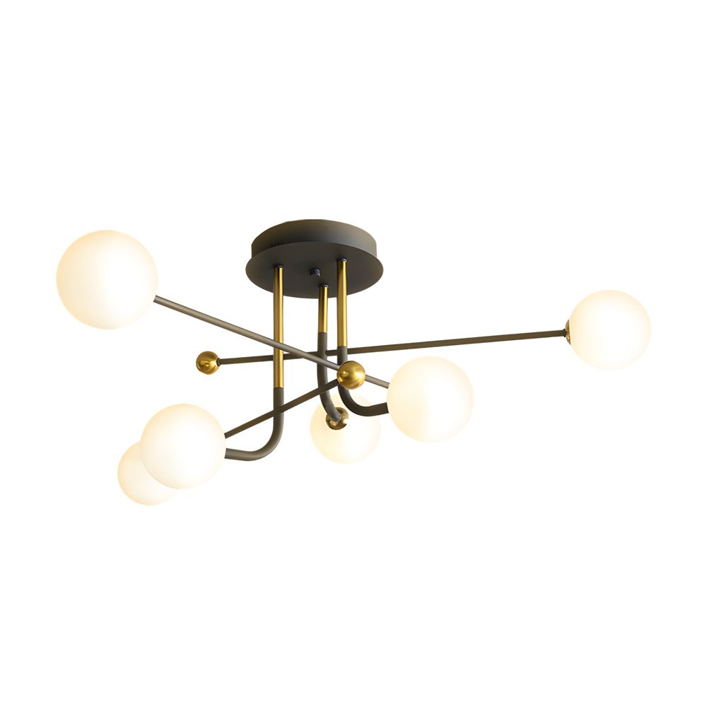 Vesta Sputnik Globe Semi Flush Ceiling Light