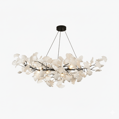 Horizon Ceramic Ginkgo Leaf Chandelier