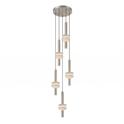 Brontee Spanish Alabaster Column LED Pendant Light
