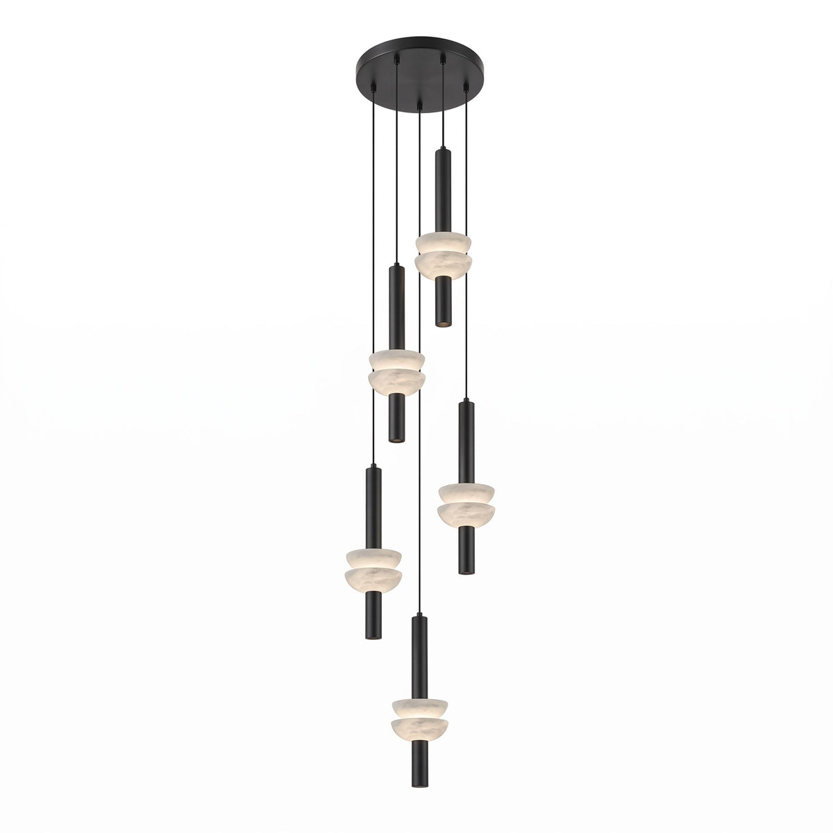 Brontee Spanish Alabaster Column LED Pendant Light