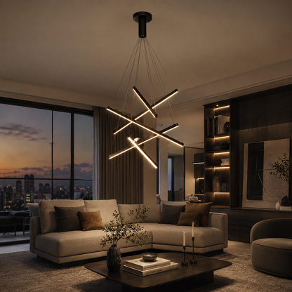 Linea Modern LED Linear Chandelier