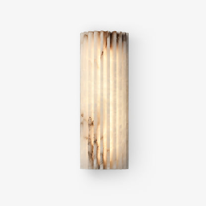 Vianney Ribbed Alabaster LED Wall Sconce