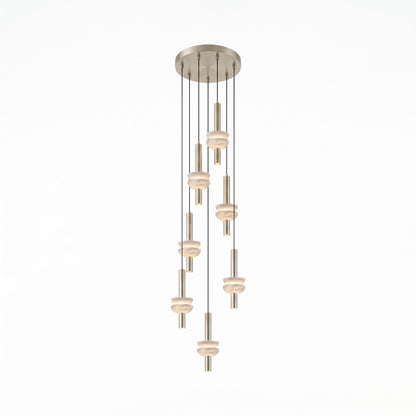 Brontee Spanish Alabaster Column LED Pendant Light