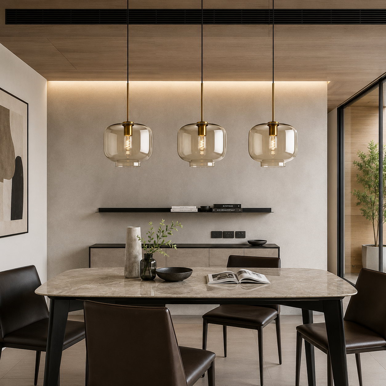 Verelle Glass Jar Pendant Light