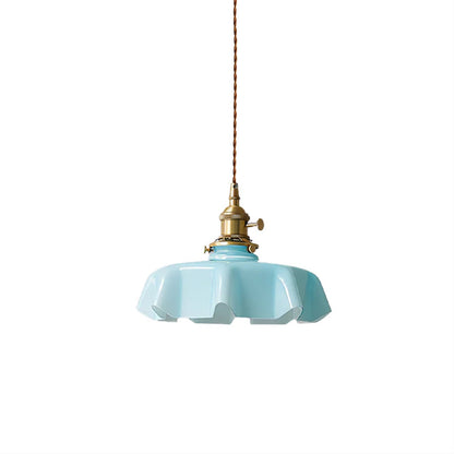 Hyacinth Pleated Glass Pendant Light