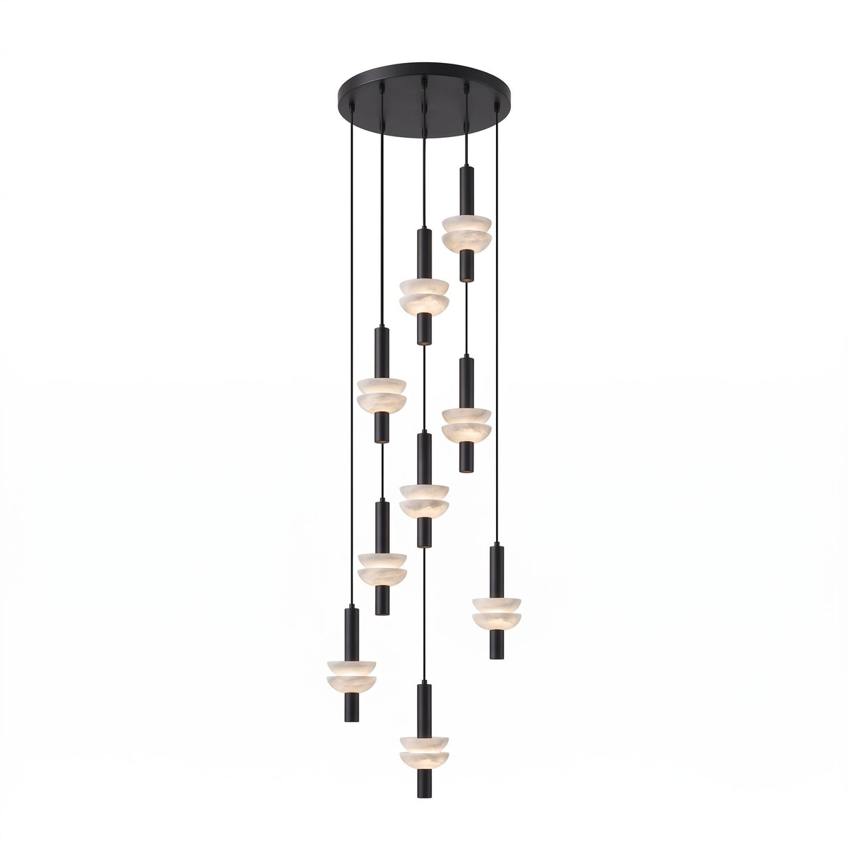 Brontee Spanish Alabaster Column LED Pendant Light