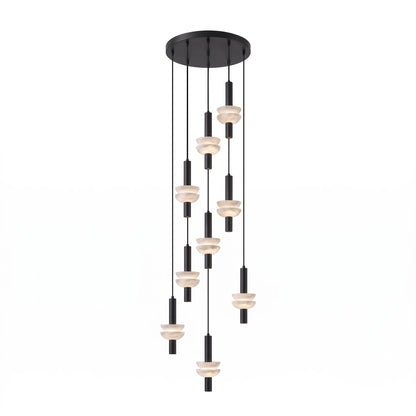 Brontee Spanish Alabaster Column LED Pendant Light