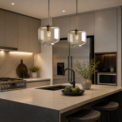 Verelle Glass Jar Pendant Light