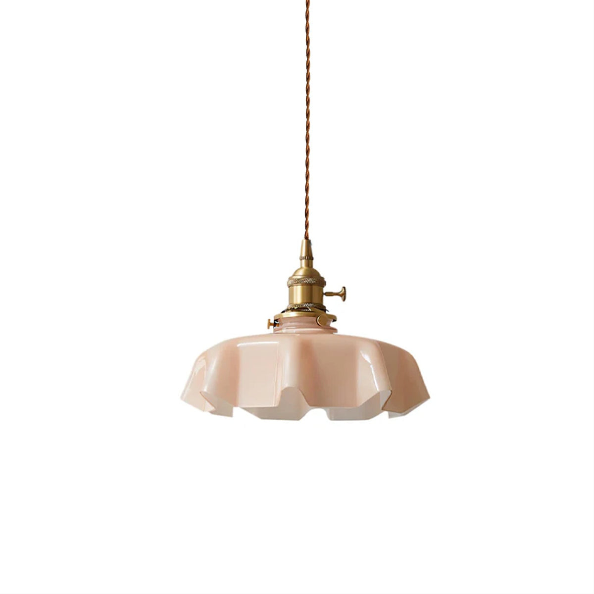 Hyacinth Pleated Glass Pendant Light