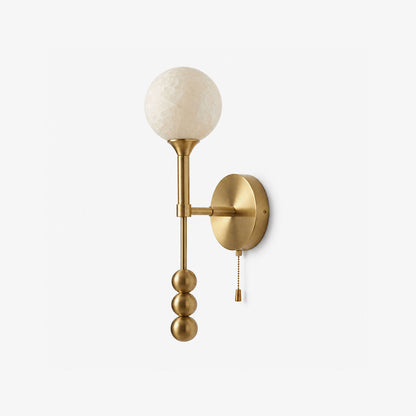 Isaure Alabaster Globe Wall Sconce