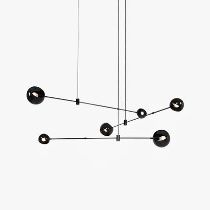 Equilia Rotating Glass Globe Chandelier