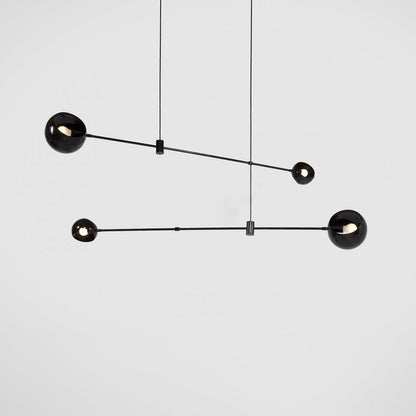 Equilia Rotating Glass Globe Chandelier