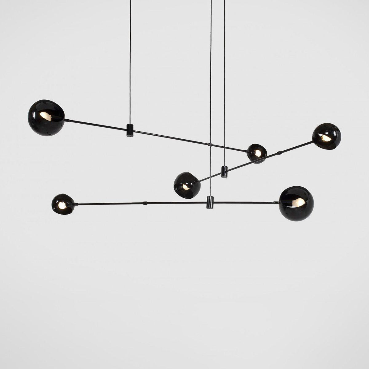 Equilia Rotating Glass Globe Chandelier