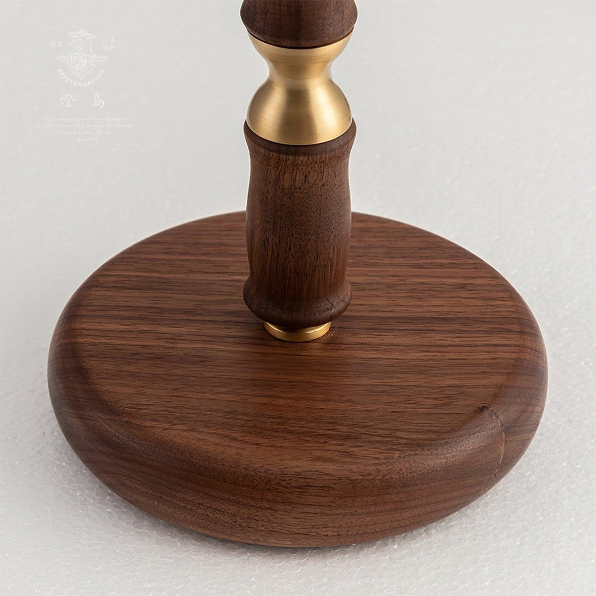 Elodie Pleated Walnut Table Lamp